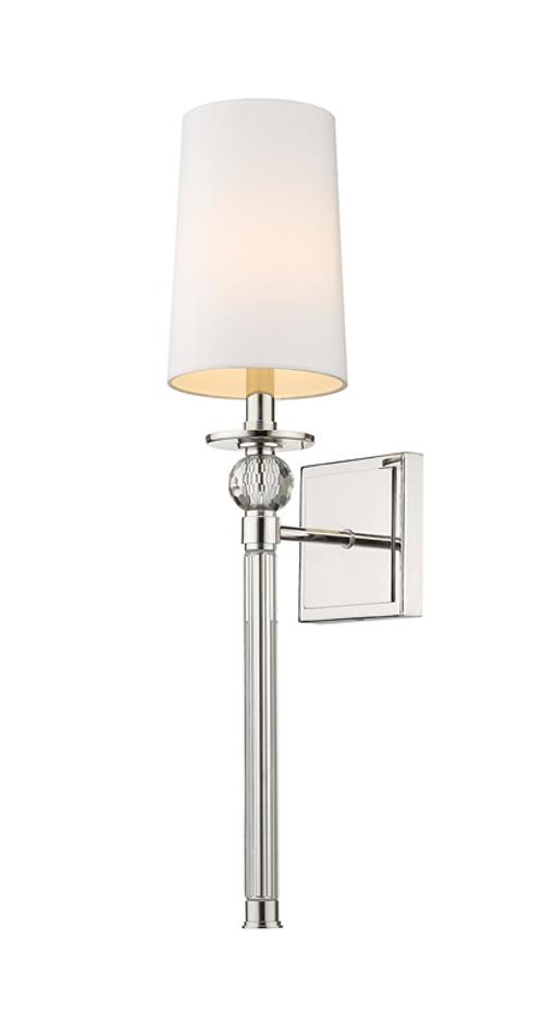 Mia 1 Light Wall Sconce in Polished Nickel Finish by Z-Lite