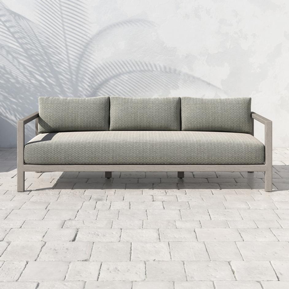 Sonoma Outdoor Sofa In 88" In Grey/Faye Ash by FOUR HANDS