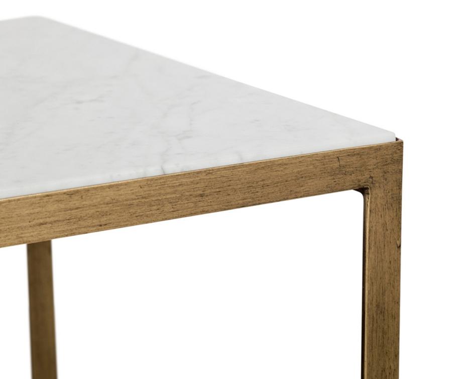 Evert Coffee Table - High - White by Sunpan