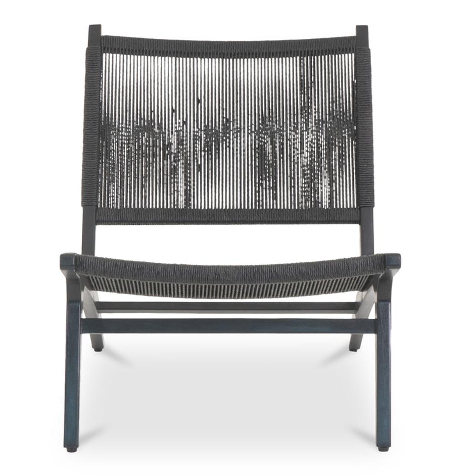 Palma Outdoor Lounge Chair Black by Moes Home