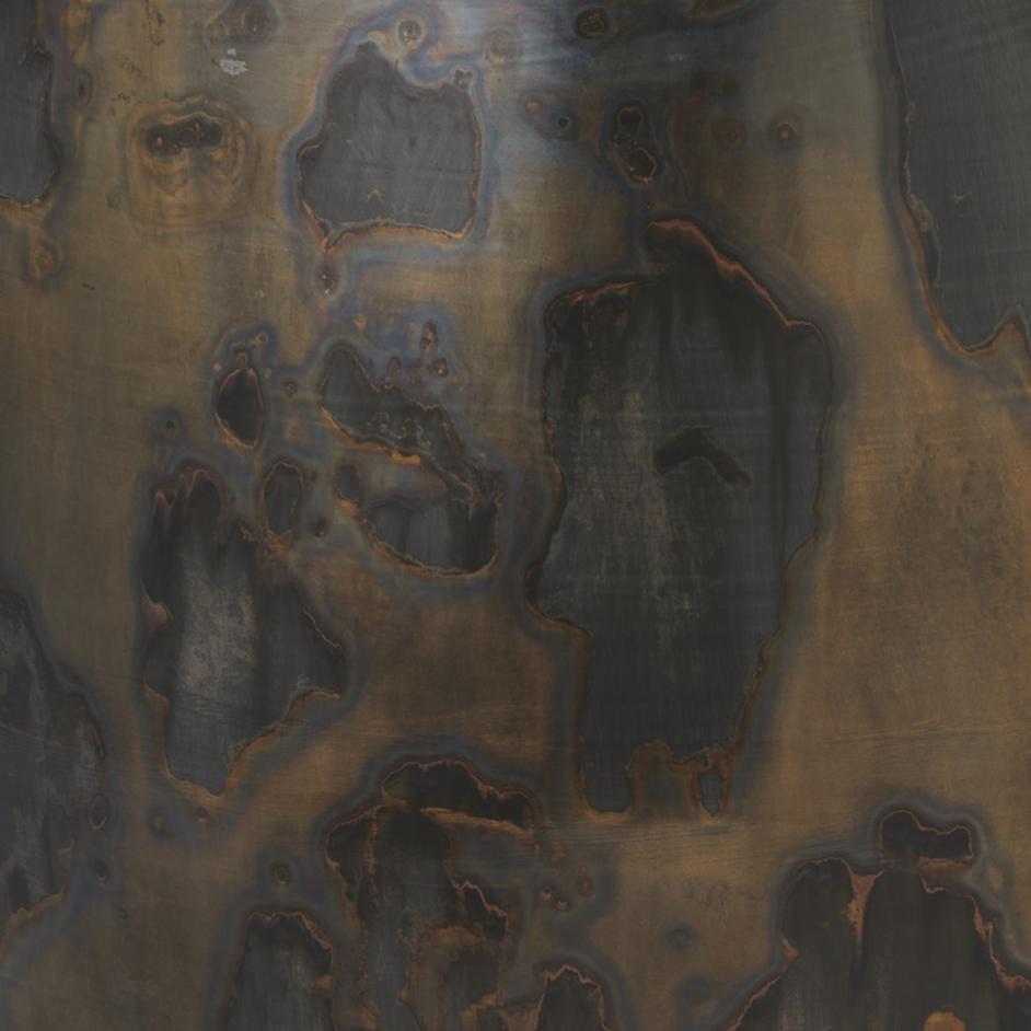 Realm Side Table, Acid Wash Metal by Jamie Young