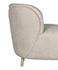 Laffont Chair with Wheat Fabric by Noir Furniture