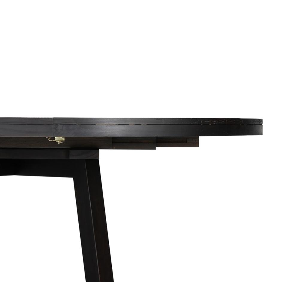 Eberwin Round Ext Dining Table - Dark Carbon by Four Hands