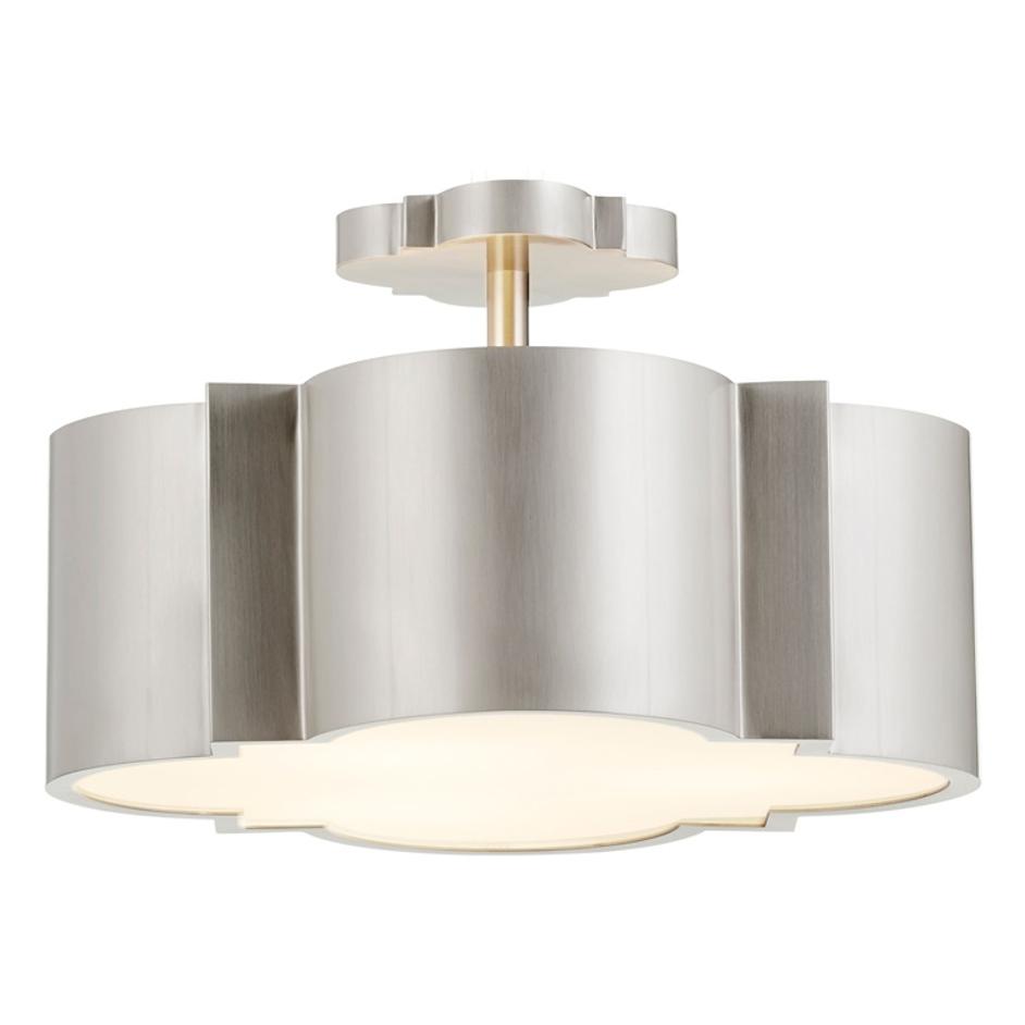 Wyatt 3Lt Dual Mount In Satin Nickel by Cyan Design