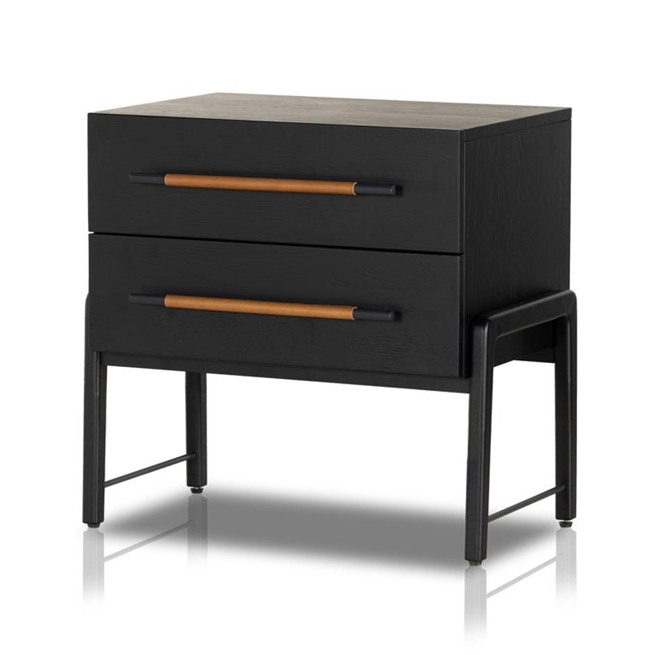 Rosedale Nightstand in Ebony Oak by FOUR HANDS
