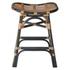 Damara Rattan Counter Stool In Black  by New Pacific Direct