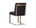 Dean Dining Chair - Antique Brass - Cantina Black by Sunpan