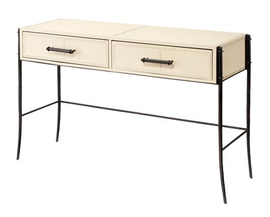Nevado Leather Console Table by Jamie Young