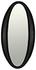 Woolsey Sungkai/Mindi Oval Mirror in Charcoal Black by Noir Furniture