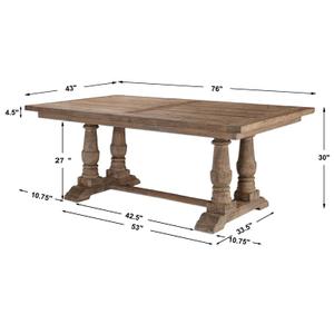  Stratford Salvaged Wood Dining Table by Uttermost