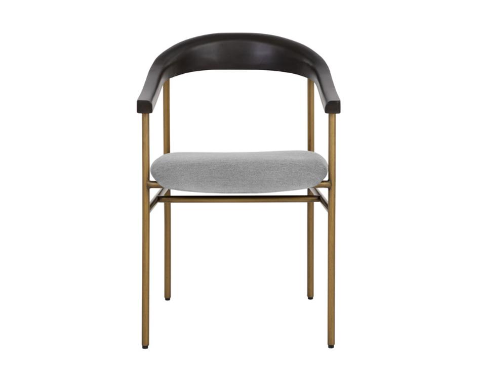 GIORGIO DINING ARMCHAIR - POLO CLUB STONE by Sunpan