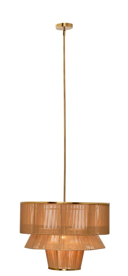 Dimension 1-Light Iron and Cotton Chandelier by Jamie Young