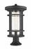 Jordan 1 Light Outdoor Pier Mounted Fixture in Black Finish by Z-Lite