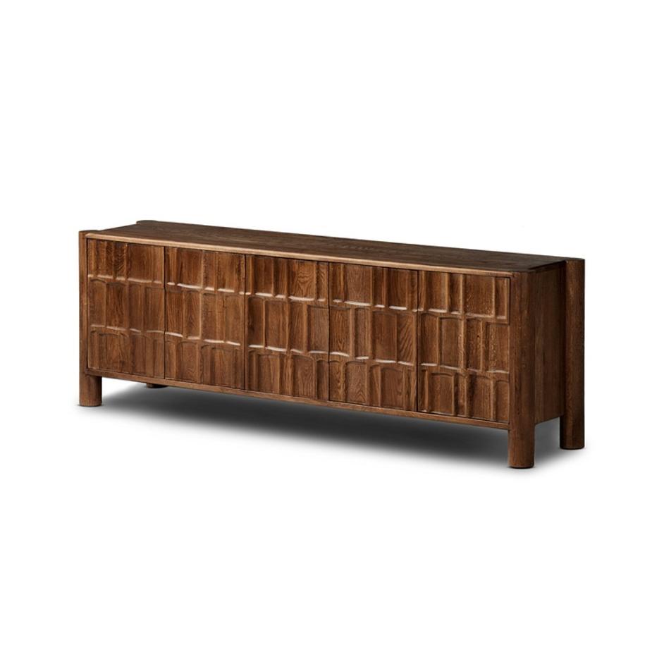 Ezri Media Console - Cocoa Oak by Four Hands