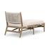Rosen Outdoor Chaise In Natural Eucalyptus by FOUR HANDS
