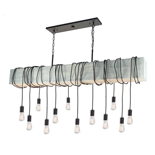 Farmhouse AC11502BW Island Light in Beach Wood by Artcraft