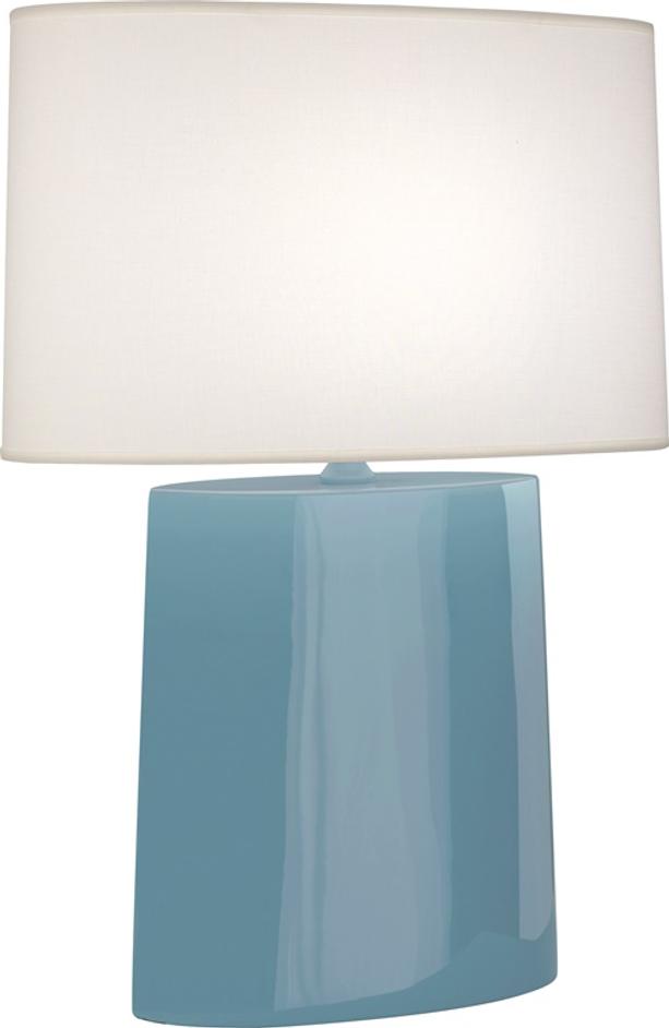 Steel Blue Victor Table Lamp by Robert Abbey