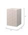 Structure Faux-Shagreen Square Side Table, Cream by Jamie Young