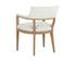 BRYLEA DINING ARMCHAIR - NATURAL - HEATHER IVORY TWEED by Sunpan