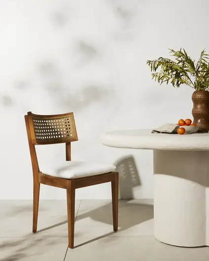 Britt Outdoor Dining Chair In Natural Teak by FOUR HANDS