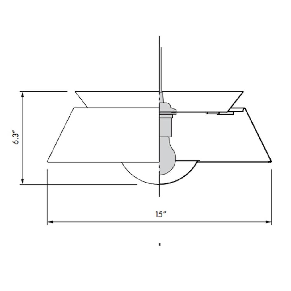Cuna Black 1-Light Wall Lamp with White Wall Hanger by UMAGE