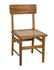 Comet Teak and Caning Chair with Clear Coat Gloss Finish by Noir Furniture