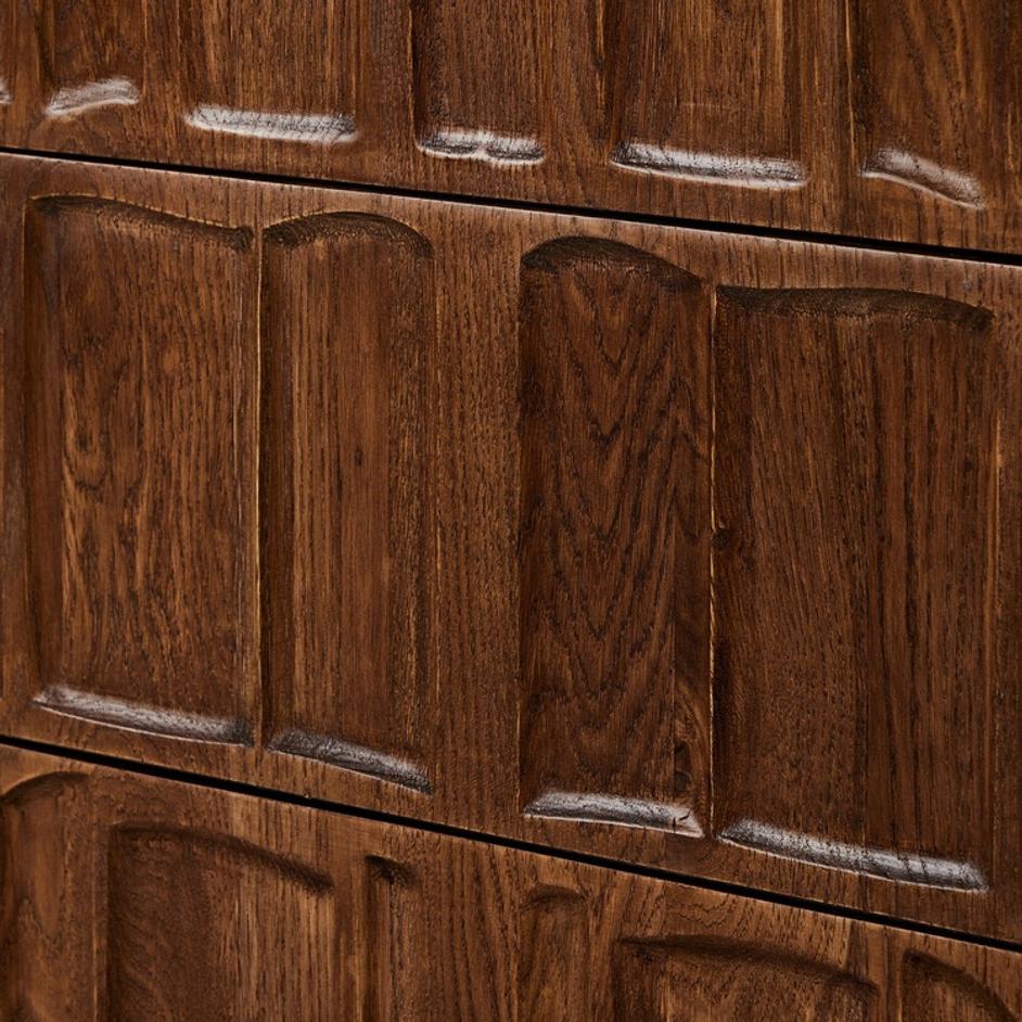 Ezri 6 Drawer Dresser - Carved Cocoa Oak by Four Hands