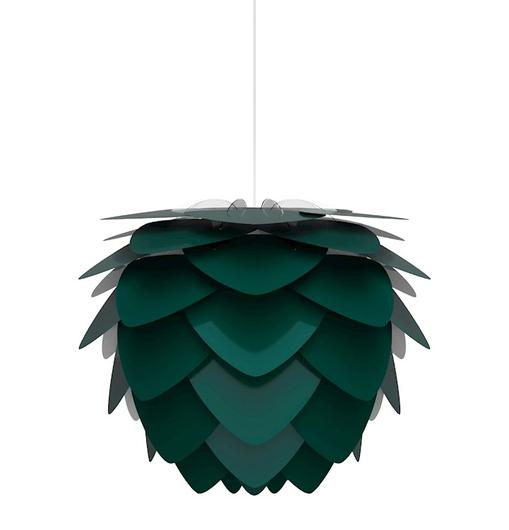 Aluvia Medium Plug-In Pendant in Forest with White Cord by UMAGE