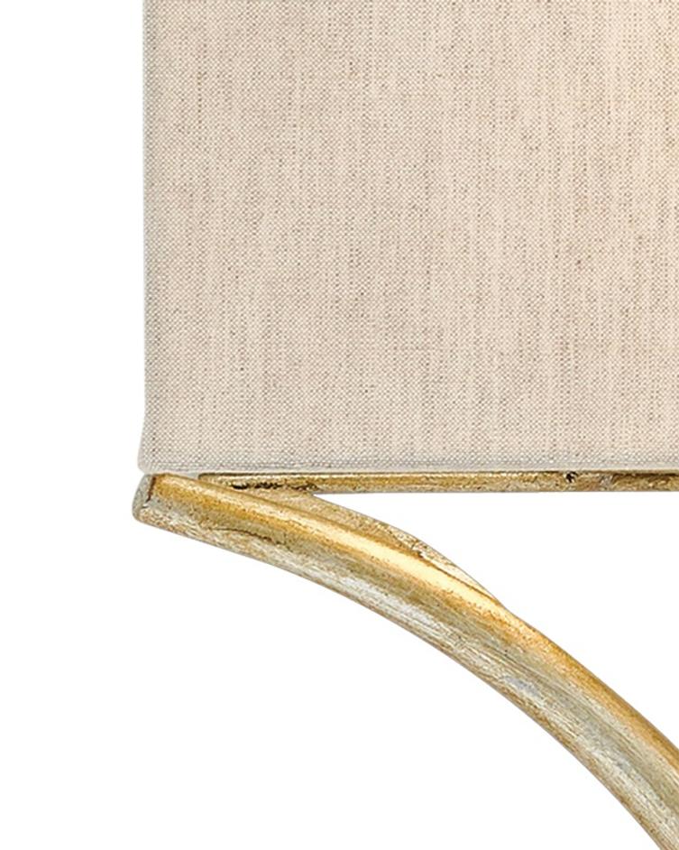 Cornwall Silver Wall Sconce In Silver Leaf by Currey & Company