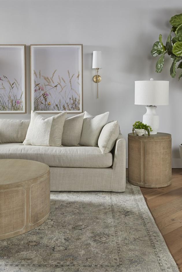 Haven 110" Lounge Slipcover LF Sectional by Essentials For Living