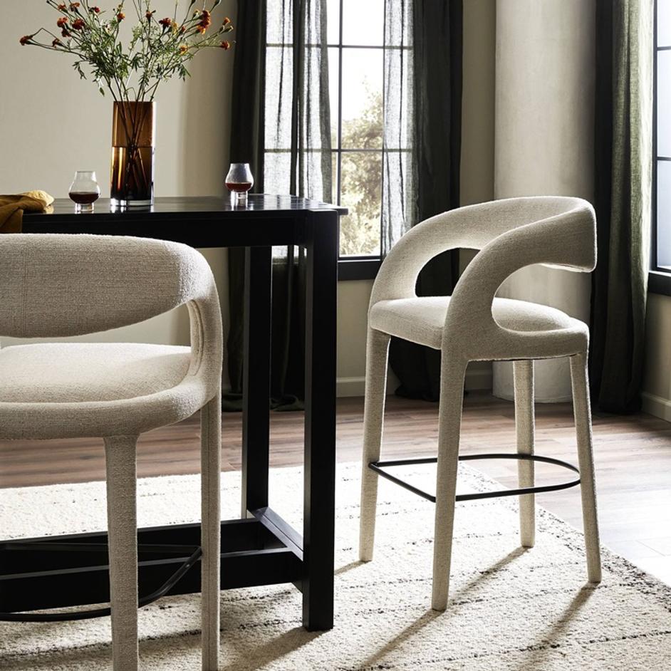 Hawkins Bar + Counter Stool - Omari Natural by Four Hands