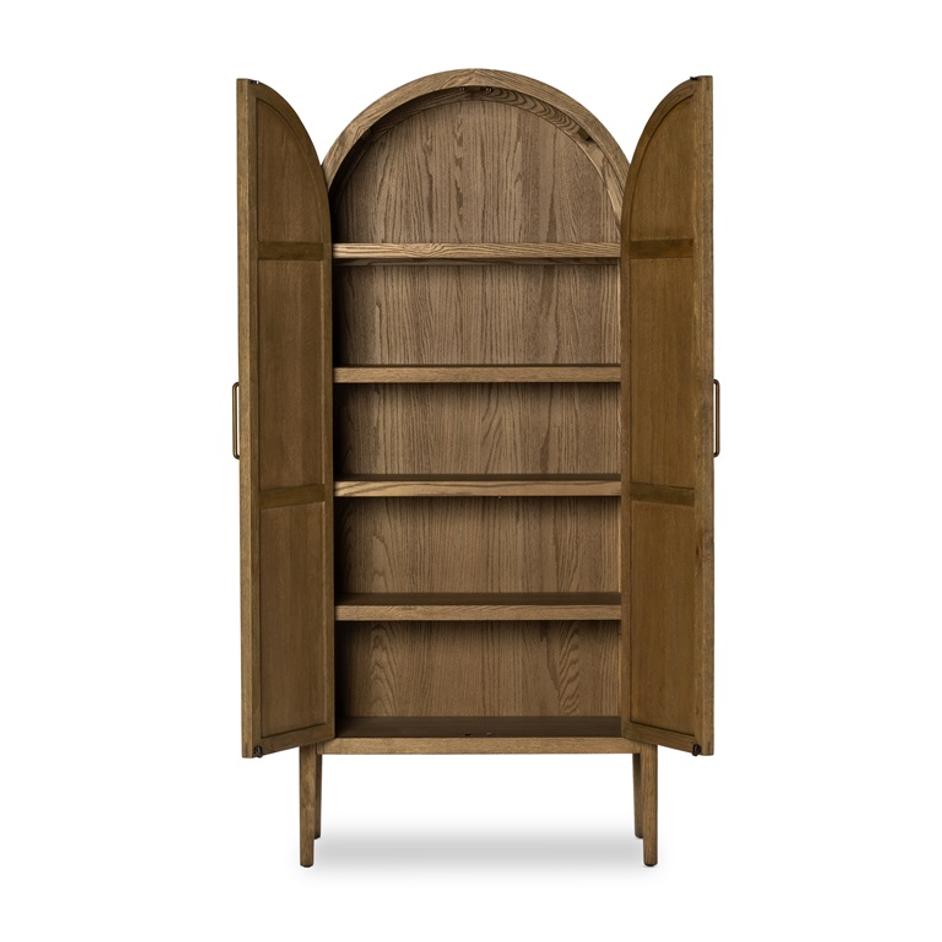 Tolle Panel Door Cabinet In Drifted Oak Sld by FOUR HANDS