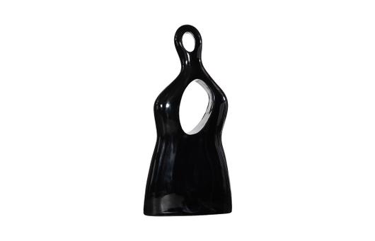 Female Sculpture, Gel Coat Black, Colossal by Phillips Collection