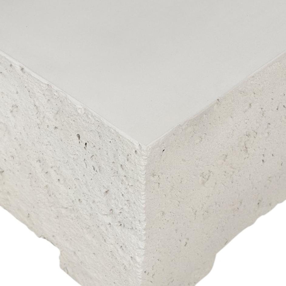 Otero Outdoor Sm Coffee Tbl In Base In White by FOUR HANDS