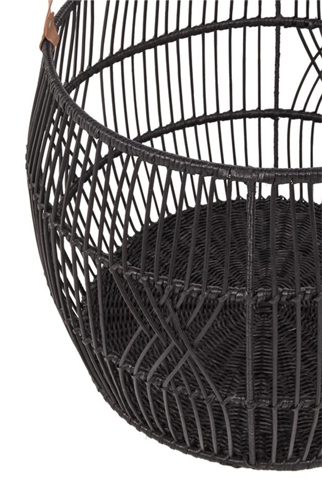 Rattan Iron Basket by Classic Home