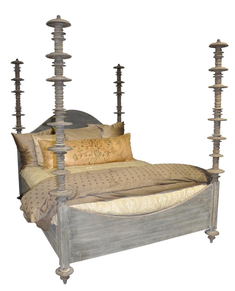 Ferrett Bed, Cal-King, Weathered by Noir Furniture