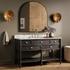 Toulouse Single Wide Vanity - Satin Black Veneer by Four Hands