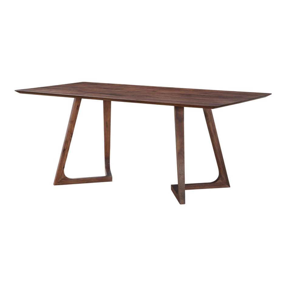 GODENZA DINING TABLE RECTANGULAR WALNUT by Moes Home