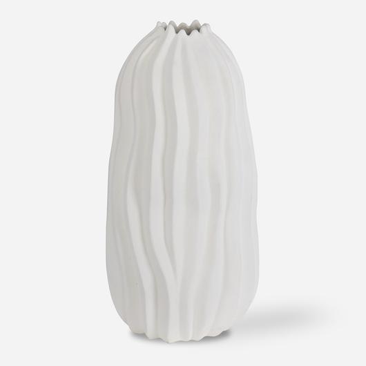 Merritt White Floor Vase by Uttermost