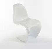 Snake Side Chair - White Matte Fiberglass by Aeon Furniture