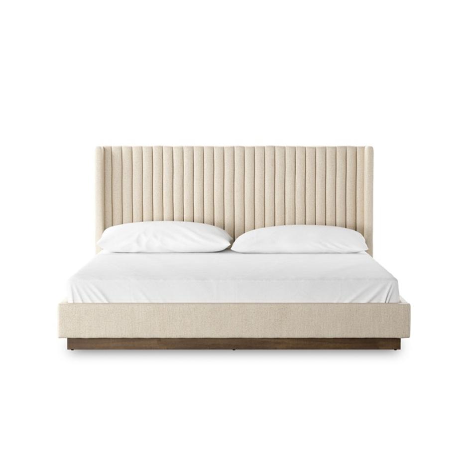 Montgomery King Bed - Thames Cream by Four Hands
