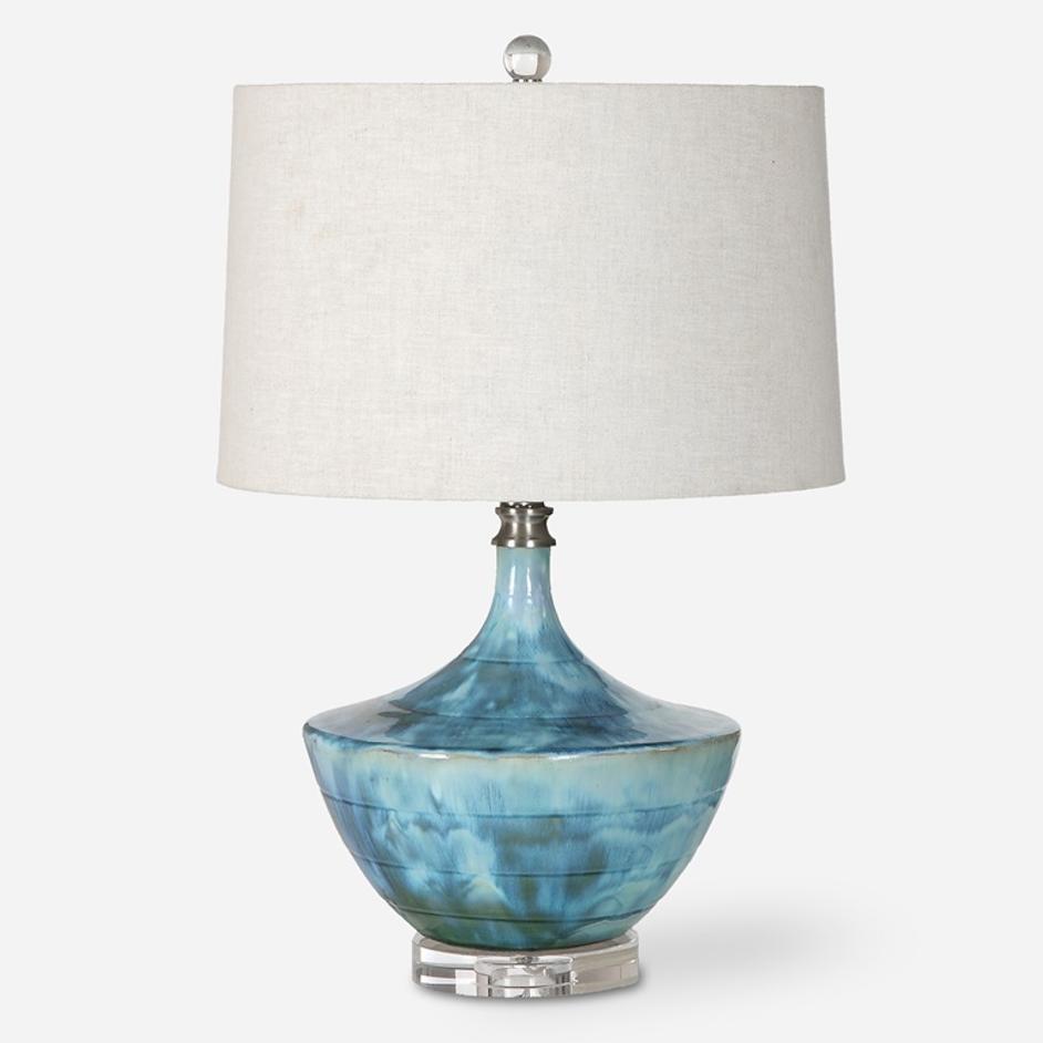 Chasida Blue Ceramic Lamp by Uttermost