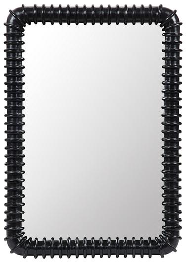 Toshi Mirror, Hand Rubbed Black by Noir Furniture