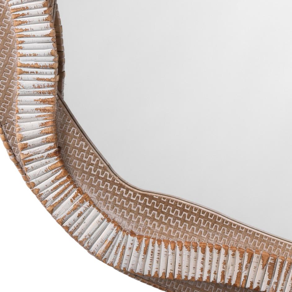 River Organic Rattan Mirror by Jamie Young