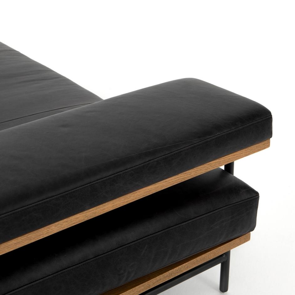 Kennon Chaise in Sonoma Black by FOUR HANDS