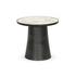 Balboa Outdoor End Table - Veined White Marble by Four Hands