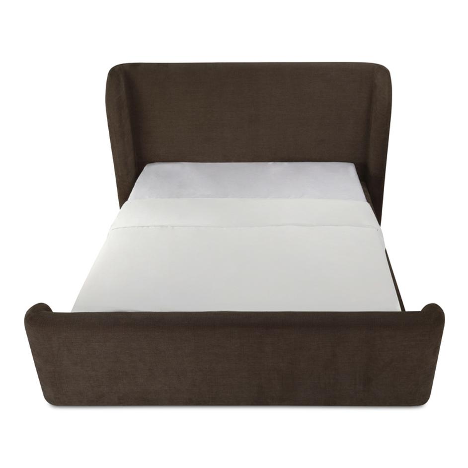 Sophia Queen Storage Bed Brown by Moes Home
