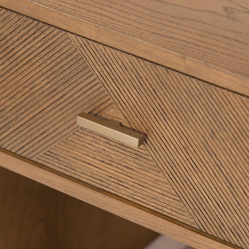 Caspian Nightstand In Natural Ash Veneer by FOUR HANDS