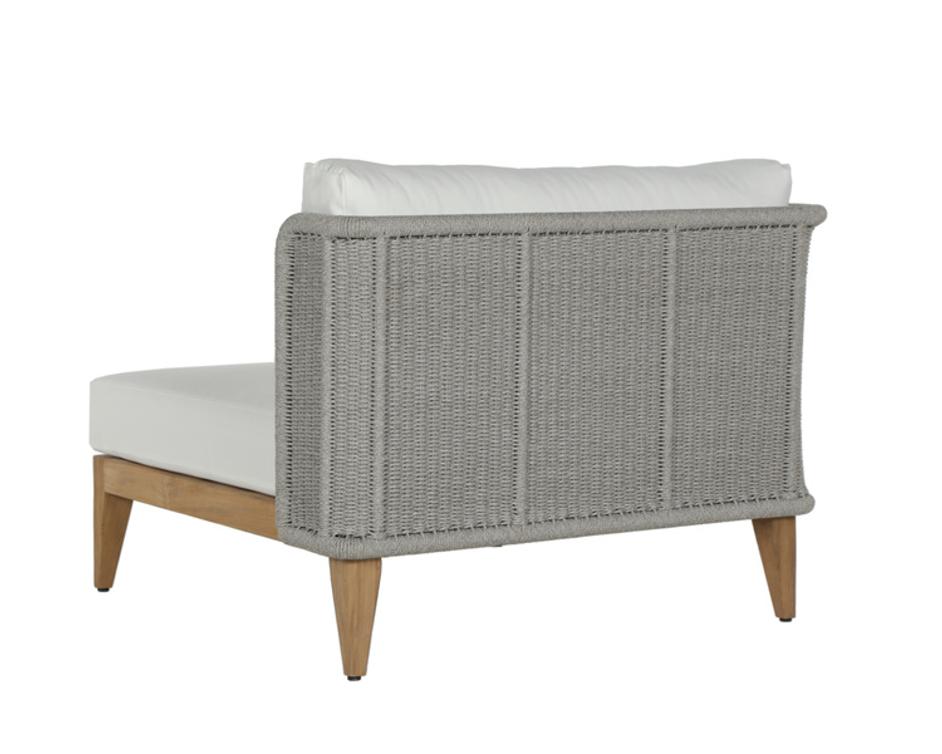 IBIZA ARMLESS CHAIR - NATURAL - STINSON WHITE by Sunpan