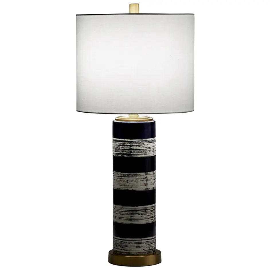 Bristle Brush Table Lamp in Blue by Cyan Design